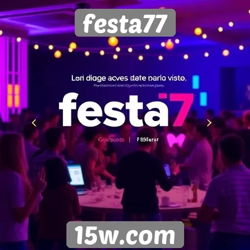 Novas funcionalidades do site festa77 são destacadas