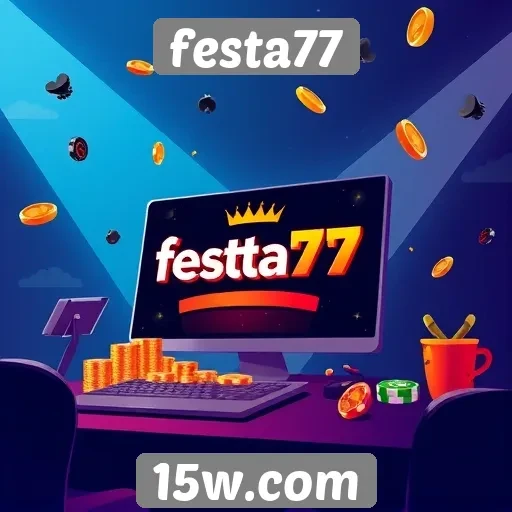 Experiência de usuário no site de jogos festa77
